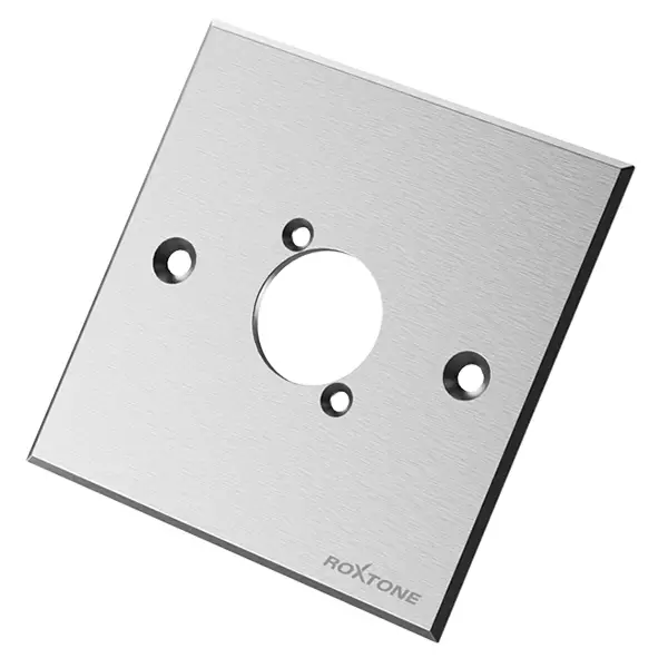 Roxtone Wallplate 1X Insert Silver