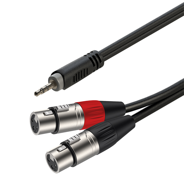 Roxtone Smart Series Signal LEAD 3.5 MALE ST 2 XLR Female 2M