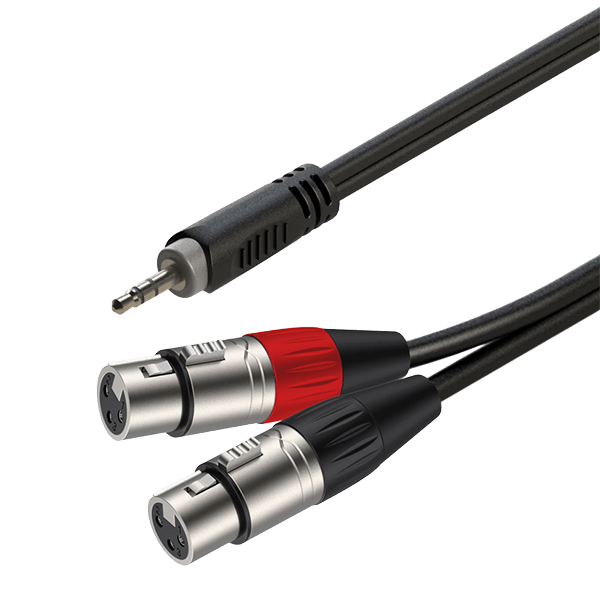 Roxtone Smart Series Signal LEAD 3.5 MALE ST 2 XLR Female 2M