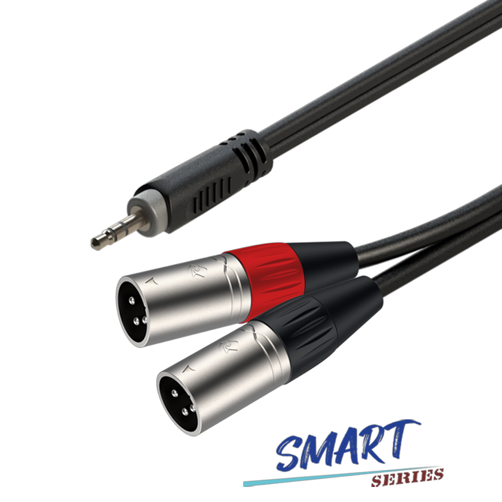 Roxtone Smart Series Signal LEAD 3.5 MALE ST 2 XLR MALE 2M