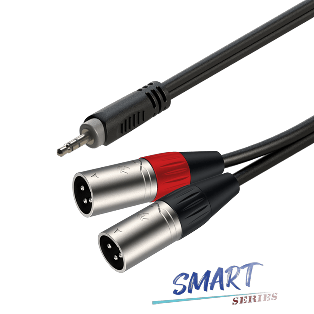 Roxtone Smart Series Signal LEAD 3.5 MALE ST 2 XLR MALE 2M