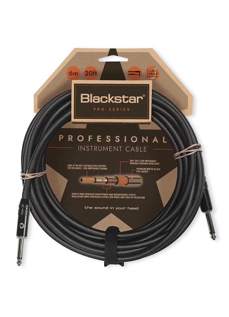 Blackstar BA231034-Z 6M Professional Cable STR/STR