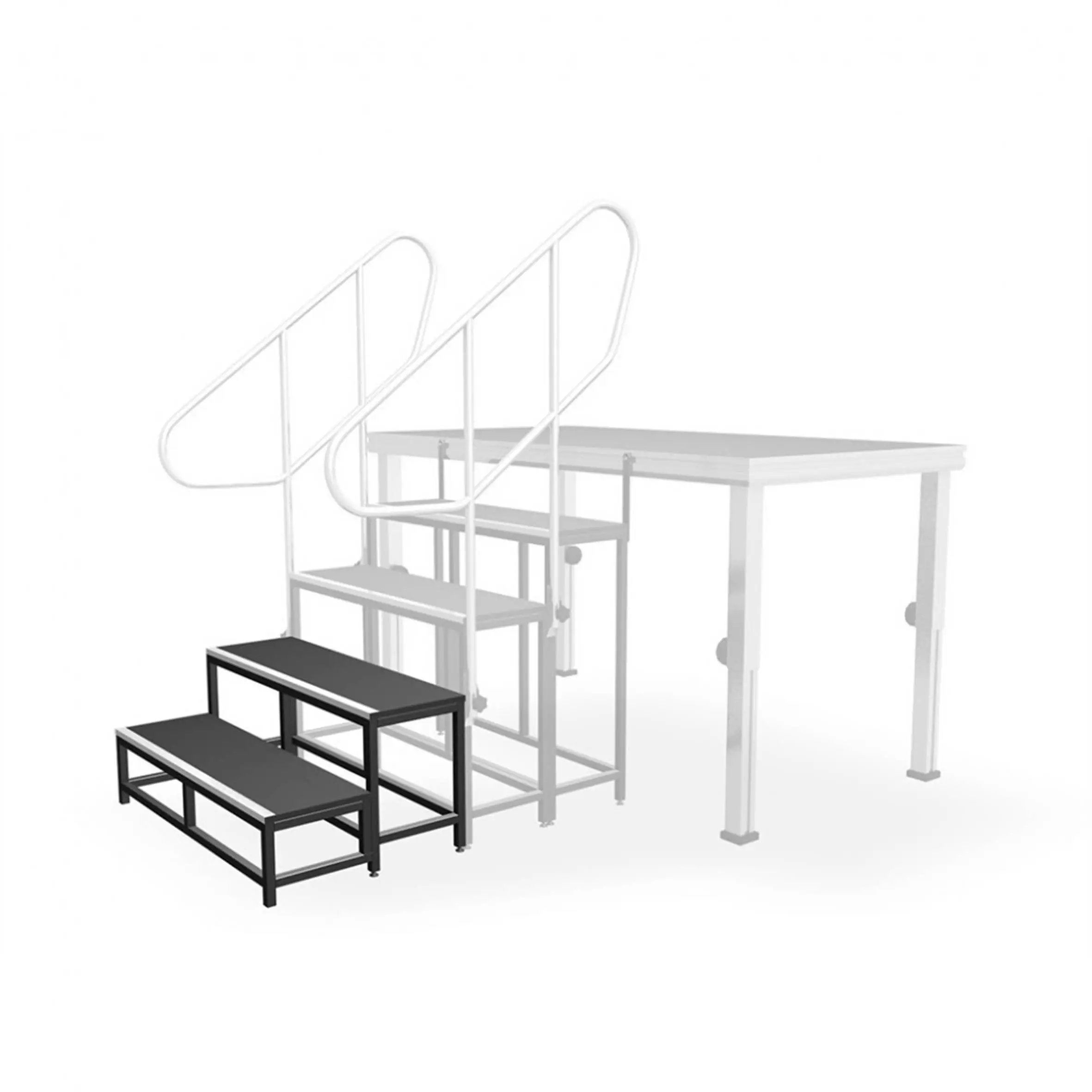 Alustage Fixed Stage Stairs 200MM  400MM