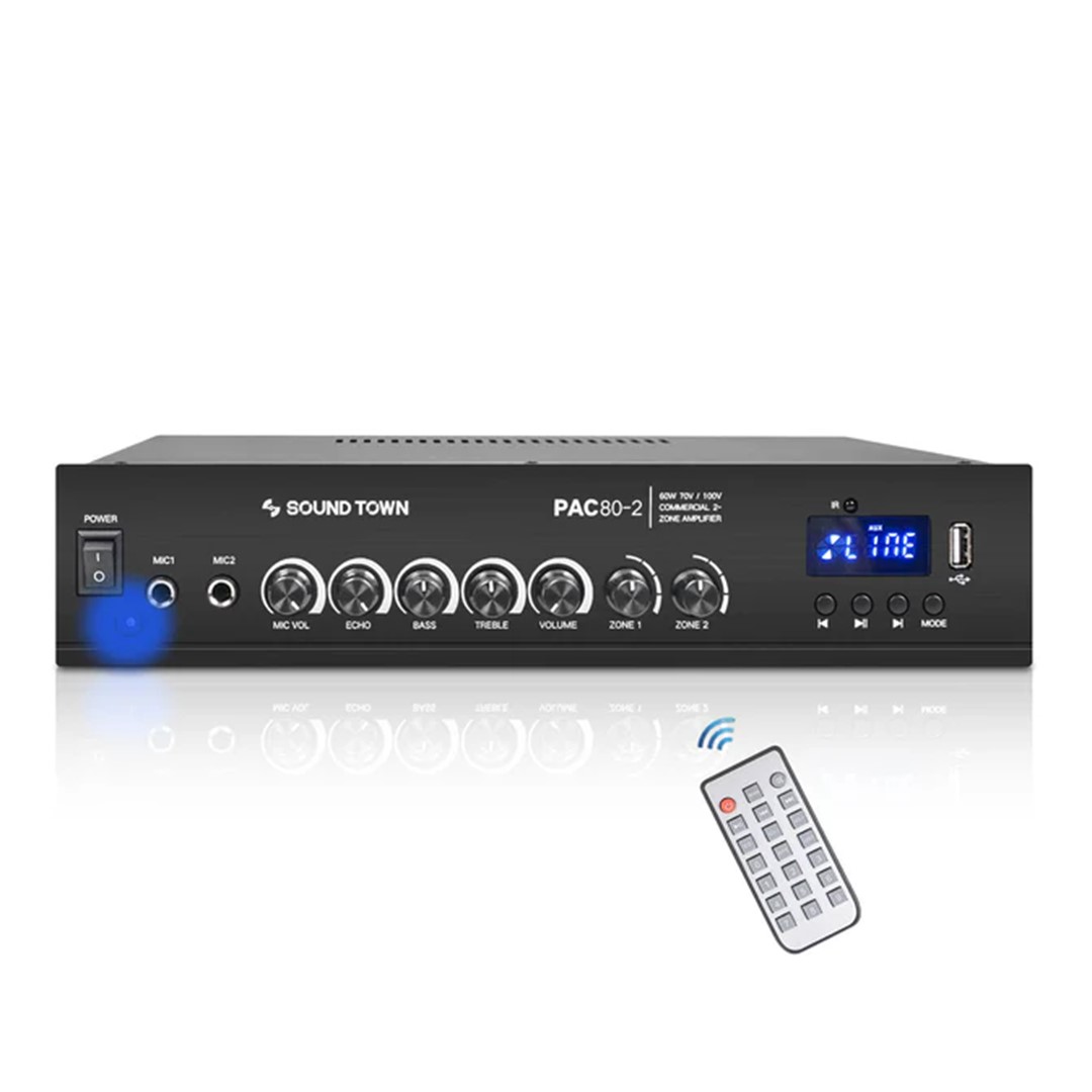 Sound Town PAC80-2 60W 2-zone Amplifier