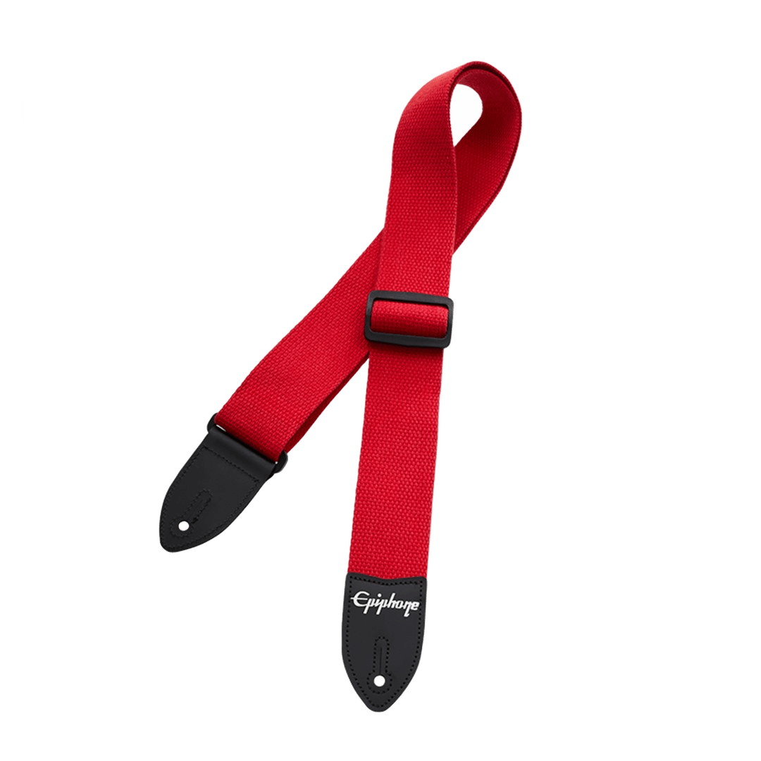 Epiphone AEST-CTRD RED Cotton Guitar Strap