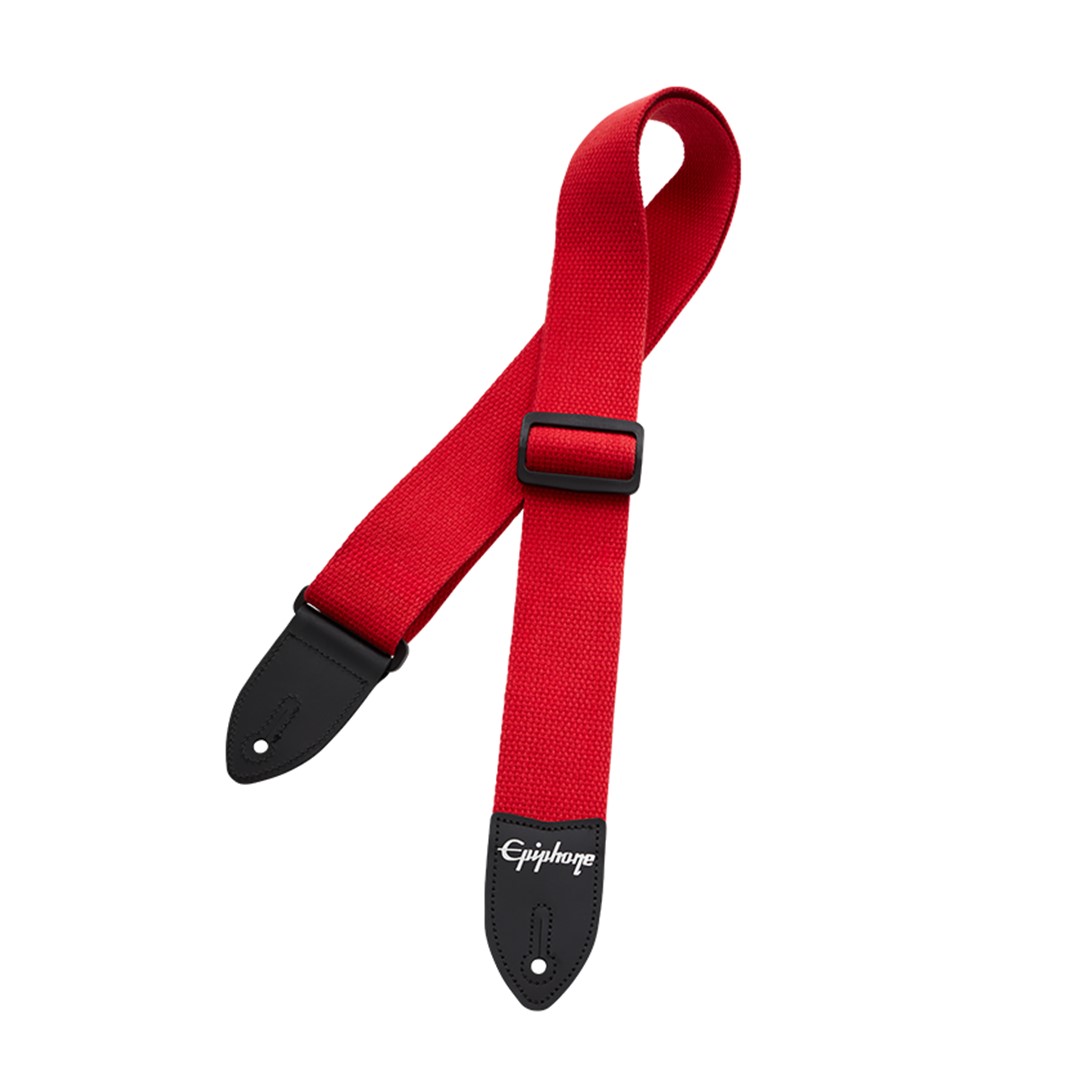 Epiphone AEST-CTRD RED Cotton Guitar Strap
