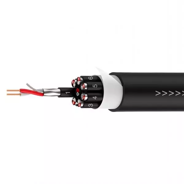 Roxtone Multicore Cable 8CORE Black 50M