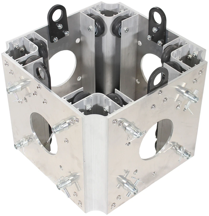 Movable 4-Way Sleeve Block For Truss