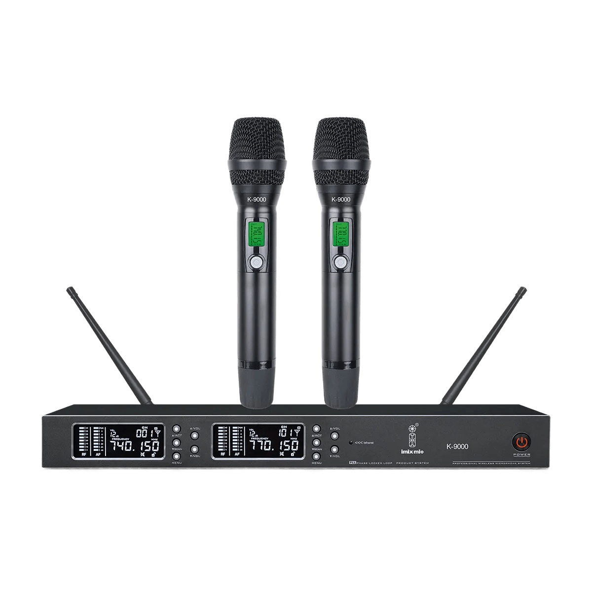 K9000 UHF Adjustable Frequency Wireless Microphone