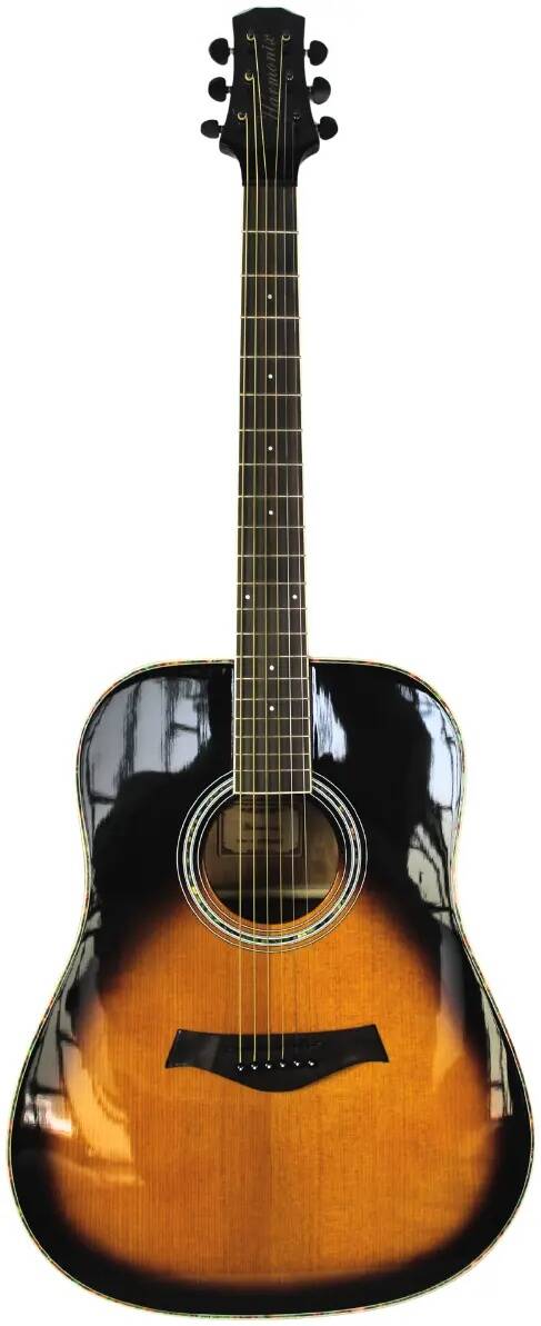 Harmonix AT86-3TS Acoustic Guitar (3-Tone Sunburst)