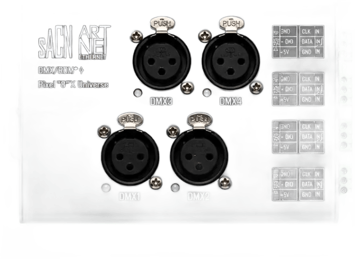 SACN ART-NET TO Dmx/rdm Pixel Controller 4 PORT Ethernet Lighting Interface