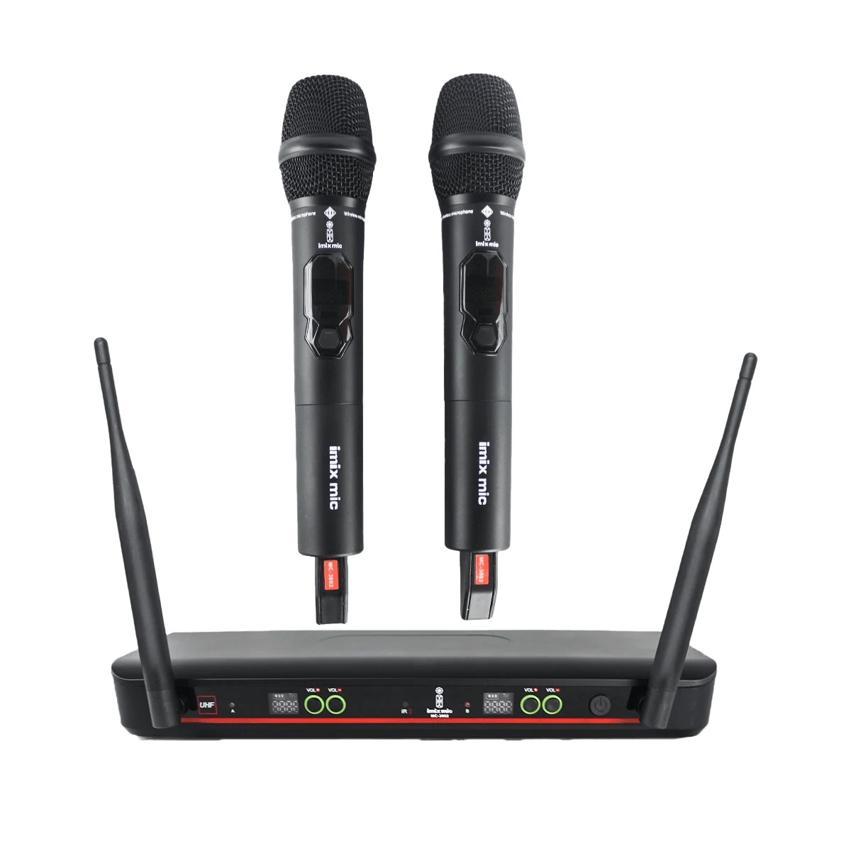 MC3002 UHF Wireless Microphones Pair