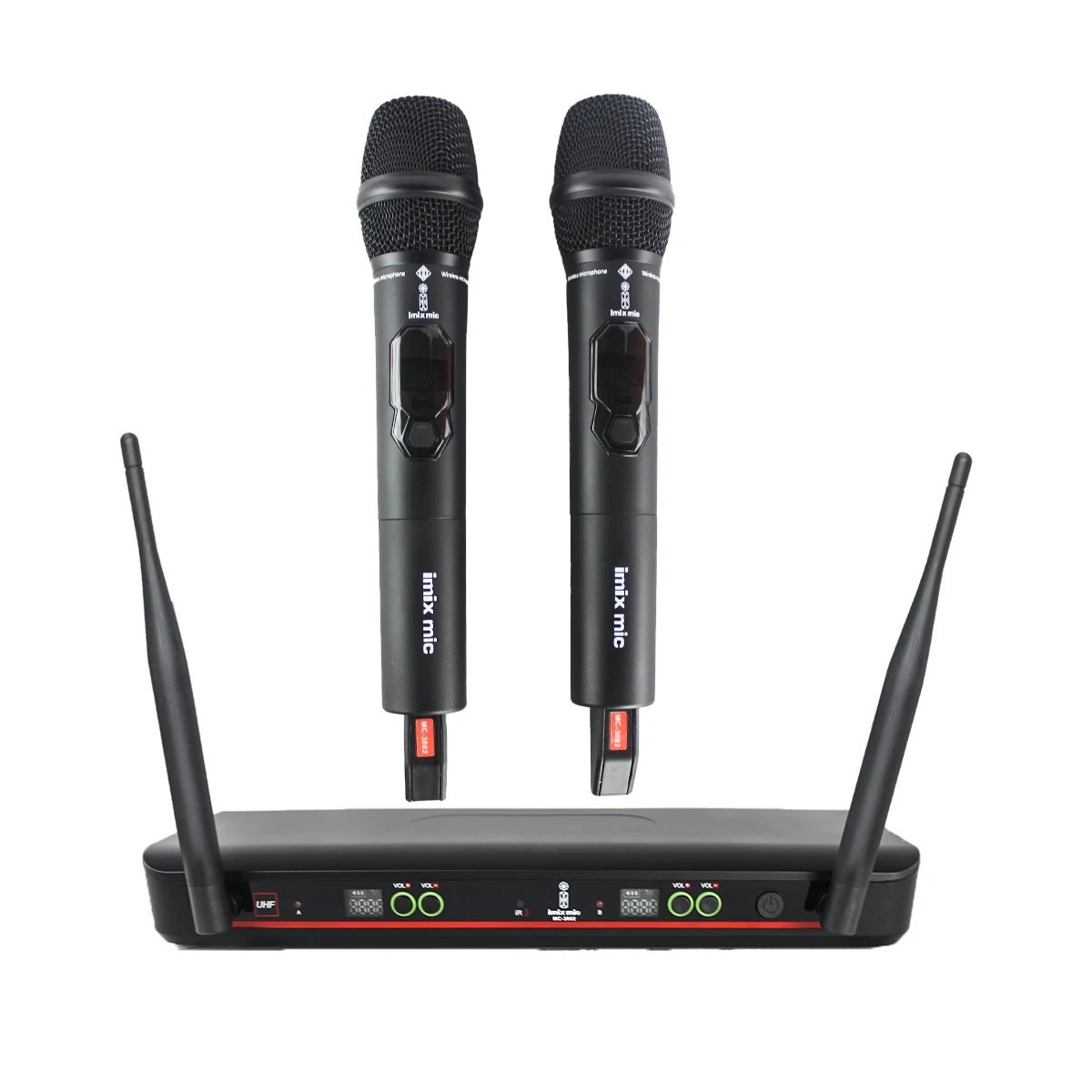 MC3002 UHF Wireless Microphones Pair