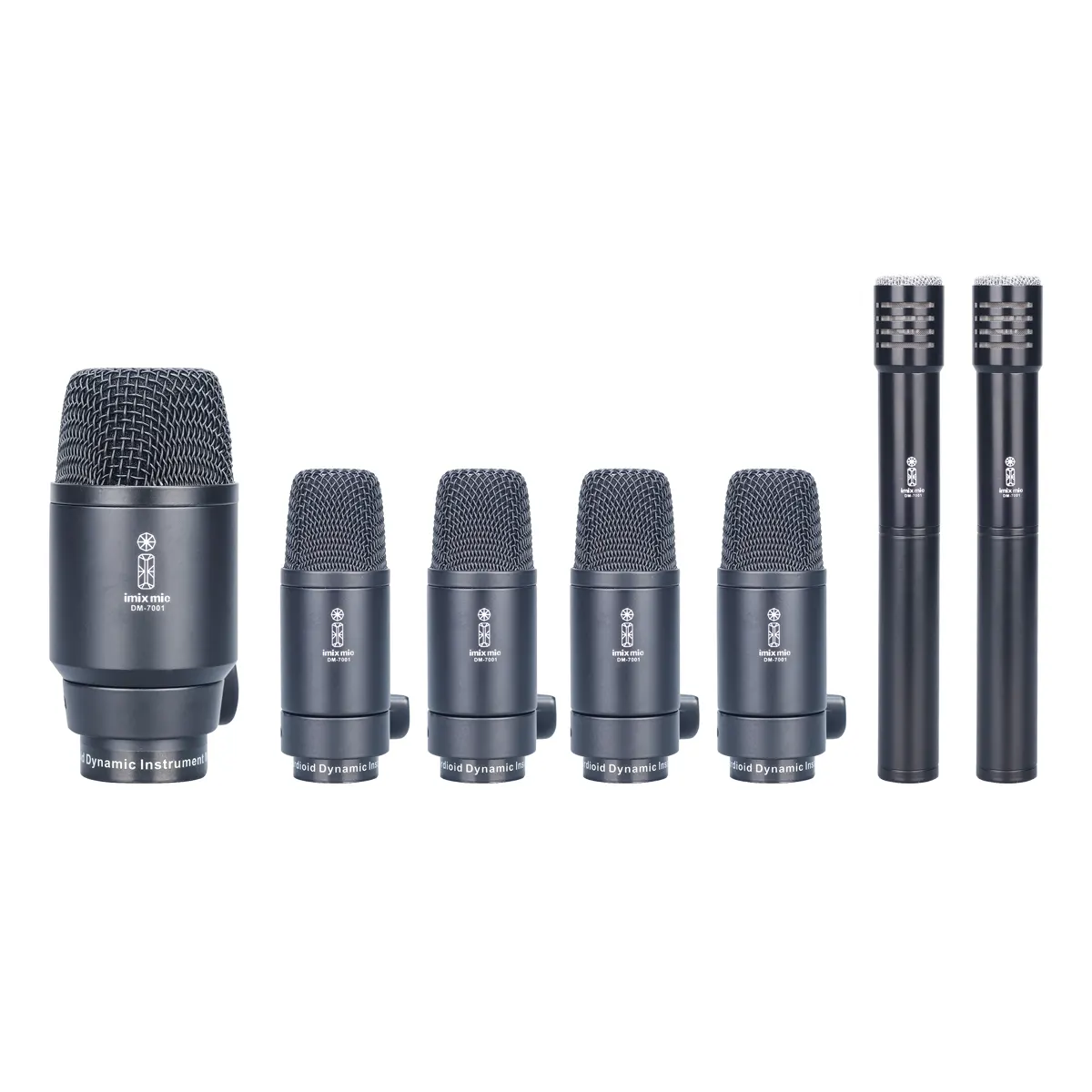 DM-7001 Dynamic 7 Piece DRUM Microphone SET