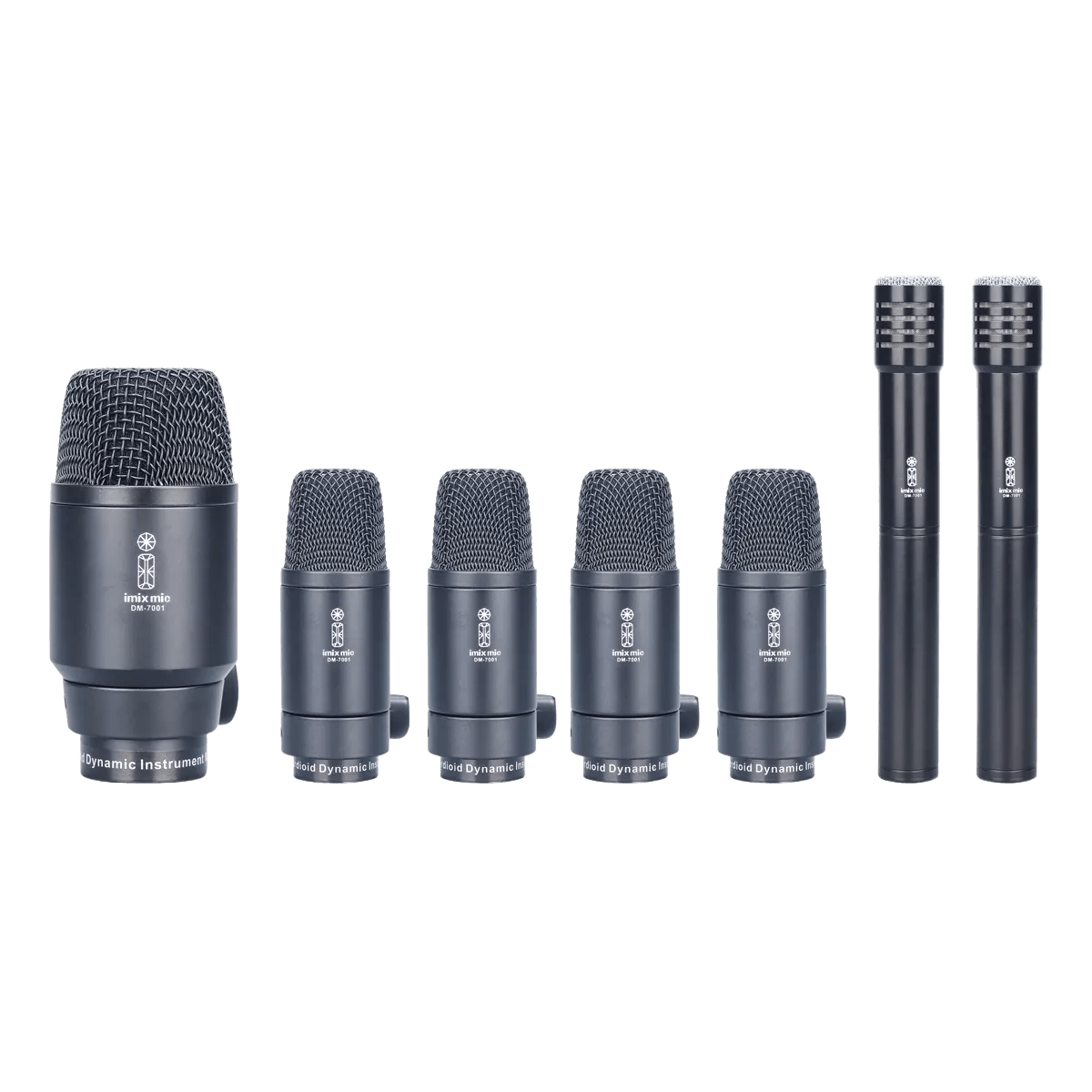 DM-7001 Dynamic 7 Piece DRUM Microphone SET