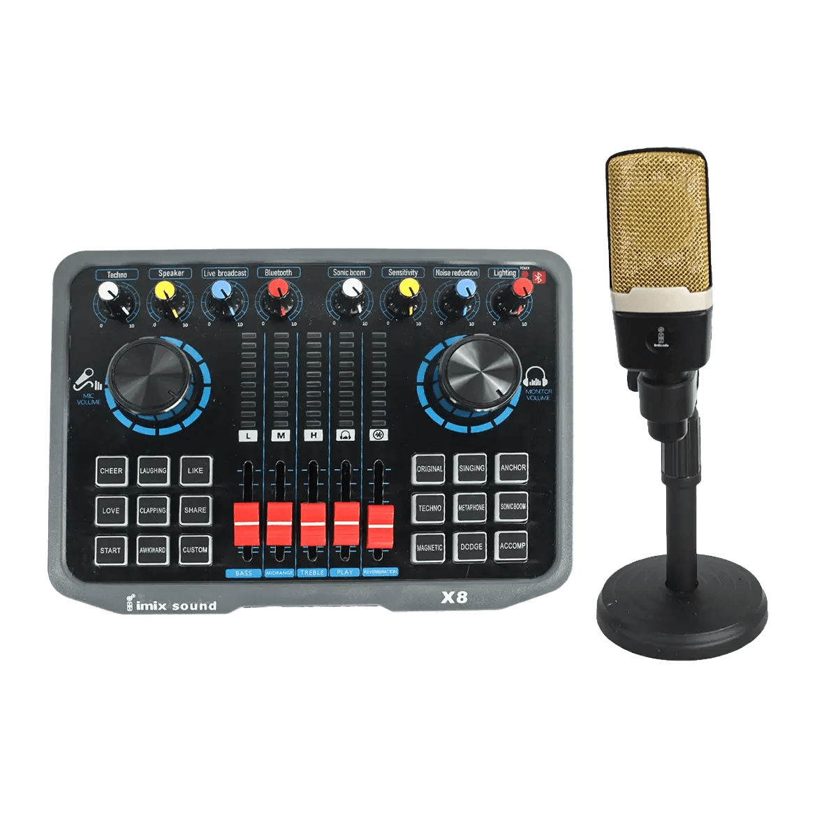 X8 Microphone Sound Card Combo