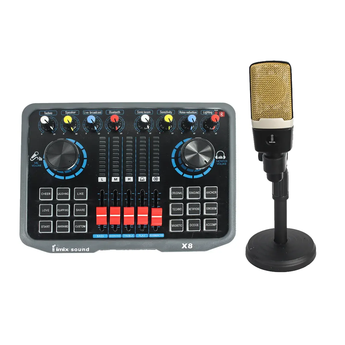 X8 Microphone Sound Card Combo