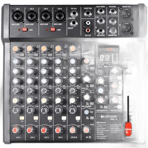 Citronic CMB-10 Music Mixer 5-CH Dsp/bt/usb/pc