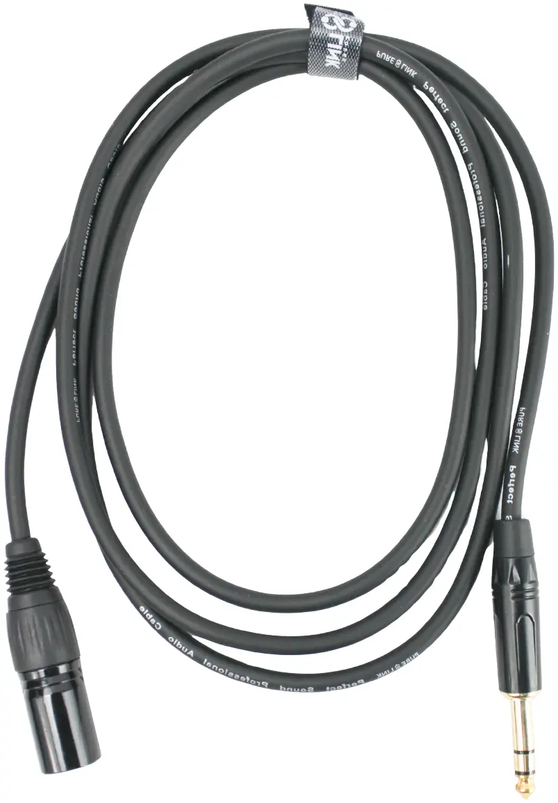 PURE LINK PLK-XLRM-JACK XLR MALE TO Stereo JACK Cable - 1.8 Meter