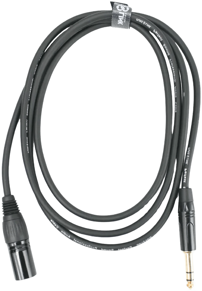 PURE LINK PLK-XLRM-JACK XLR MALE TO Stereo JACK Cable - 1.8 Meter