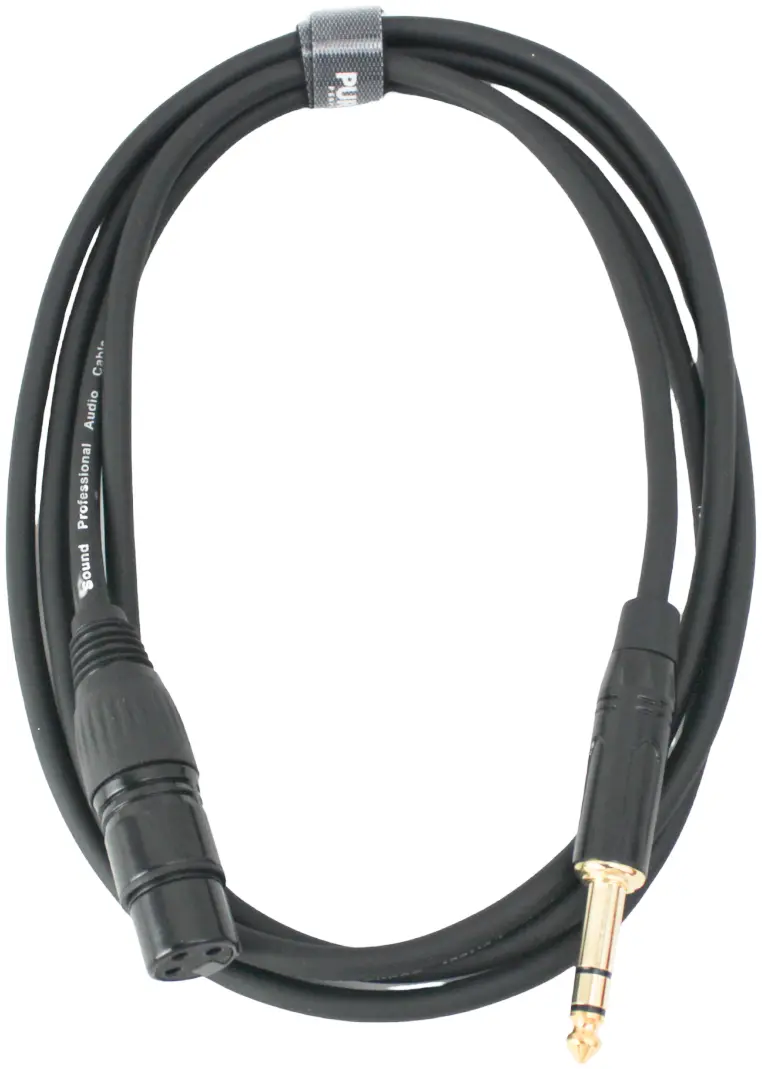 PLK-XLRF-JACK XLR Female TO Stereo JACK Cable - 1.8 Meter