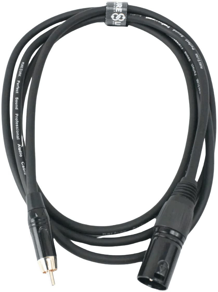 PURE LINK PLK-XLRM-RCA XLR MALE TO RCA Audio Cable - 1.8 Meter