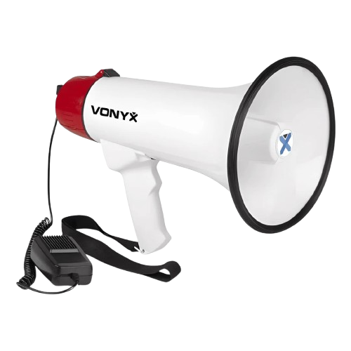 Vonyx MEG045 Megaphone Rec/siren/usb/bt/battery 45W