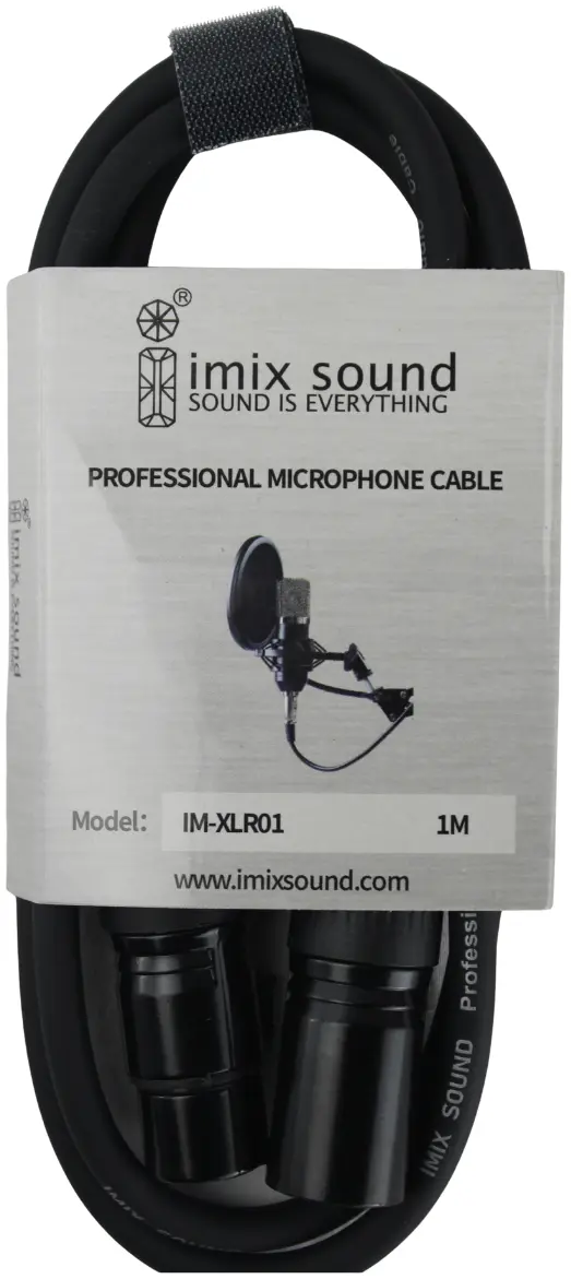 1 Meter IM-XLR01 XLR MALE TO XLR Female Microphone Cable