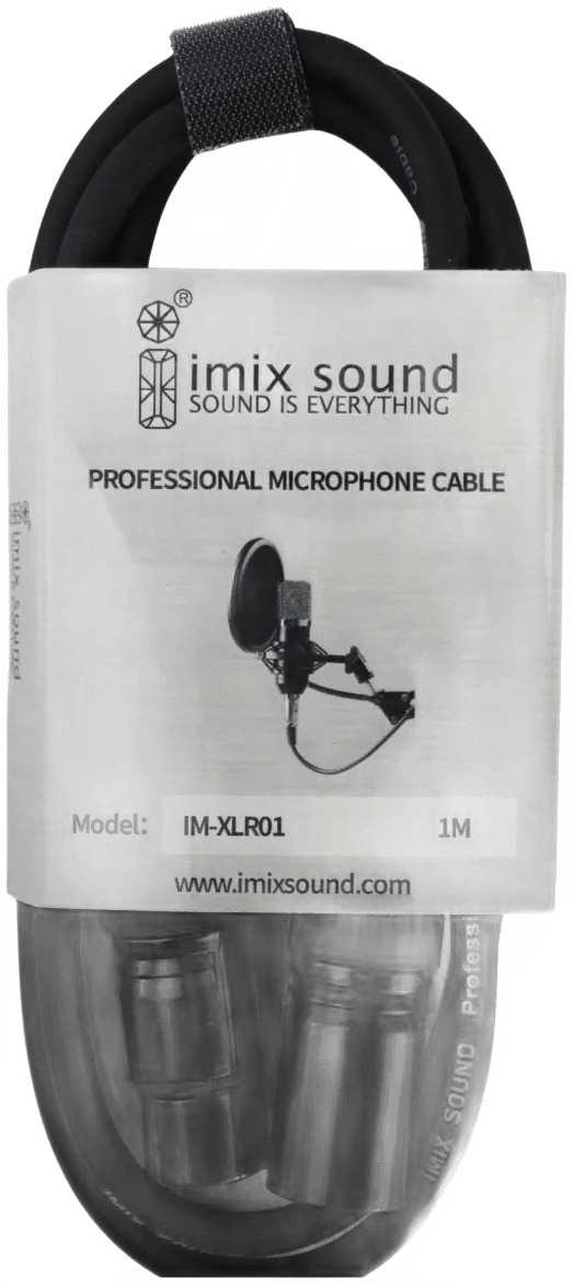 1 Meter IM-XLR01 XLR MALE TO XLR Female Microphone Cable