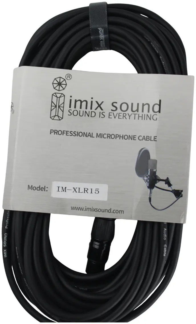 15 Meter IM-XLR15 XLR MALE TO XLR Female Microphone Cable