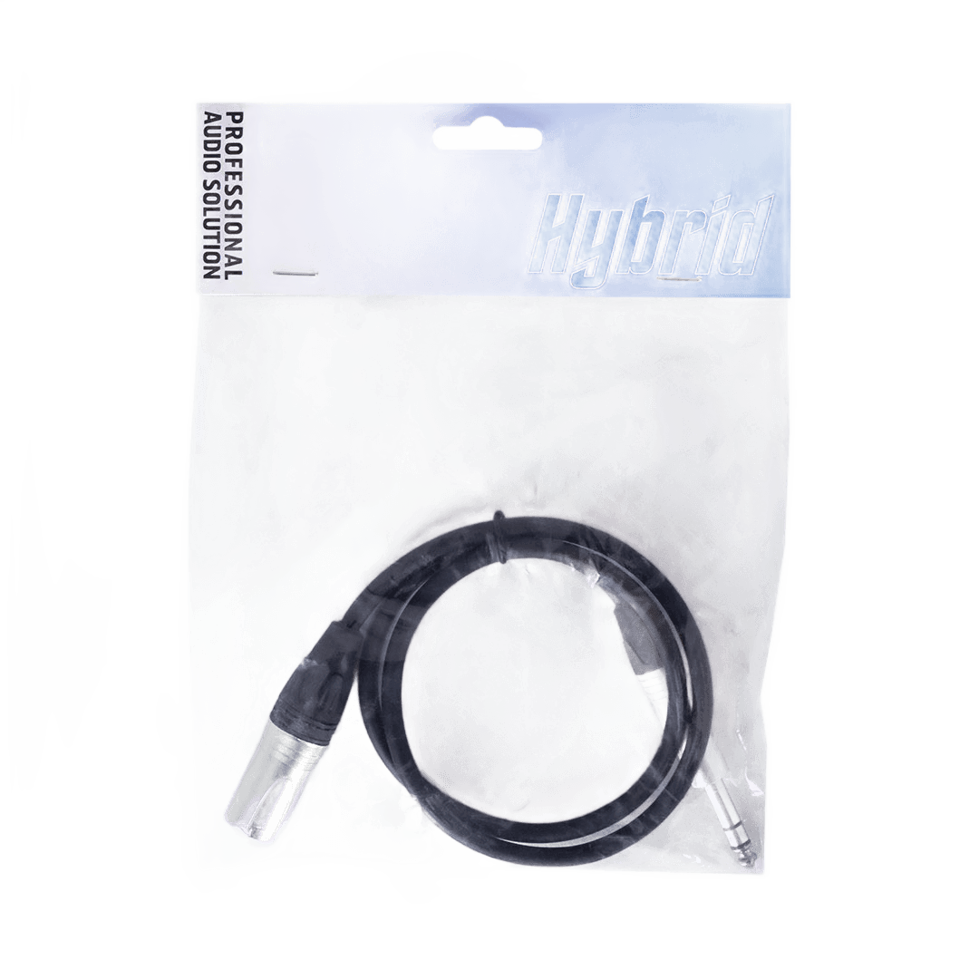 XLR MALE-JACK Stereo 0.8M