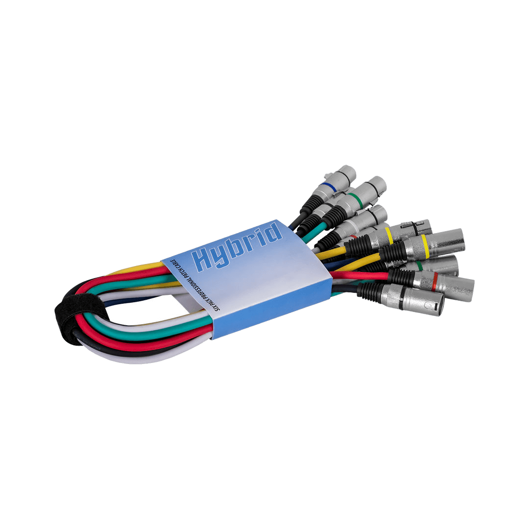 Hybrid Six Pack XLR Male – XLR Female, 1m