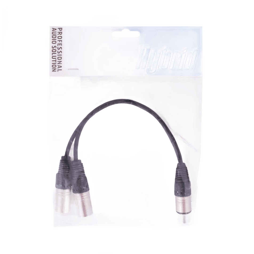 XLR Female – Dual XLR Male 0.3m