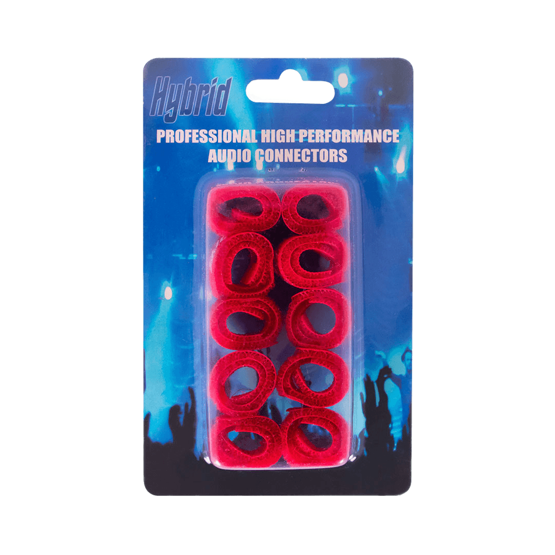 Hybrid Velcro Cable Straps 150mm Red