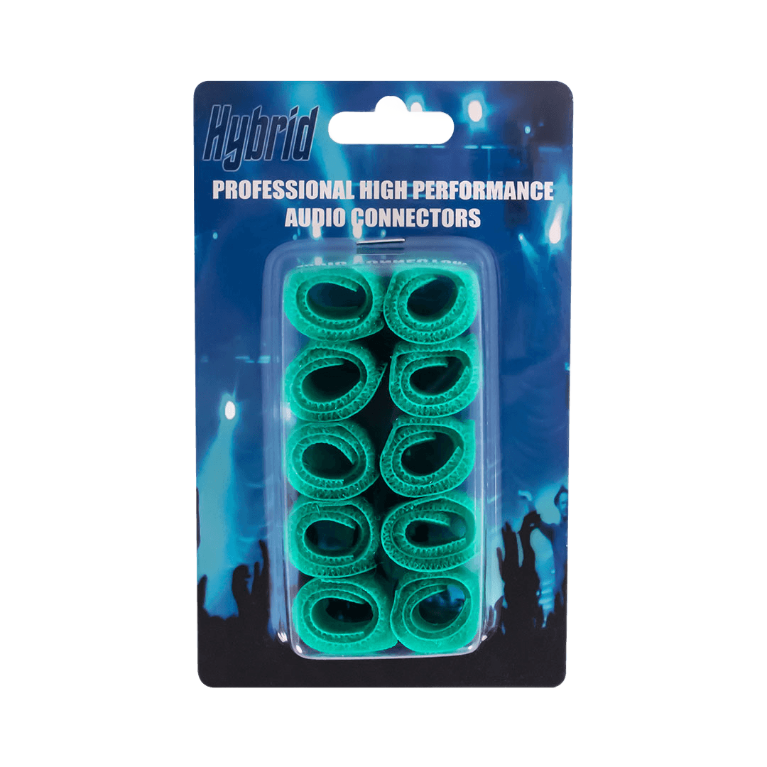 Hybrid Velcro Cable Straps 150mm Green