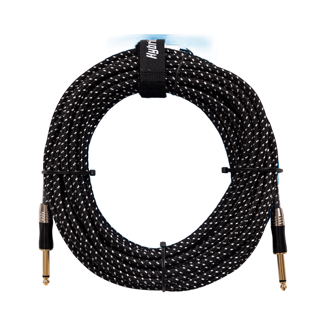 Hybrid JACK-JACK Black 10M Woven Instrument