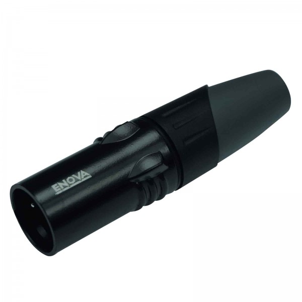 XL25MB – XLR Male Cable connector;5-pin; black metal