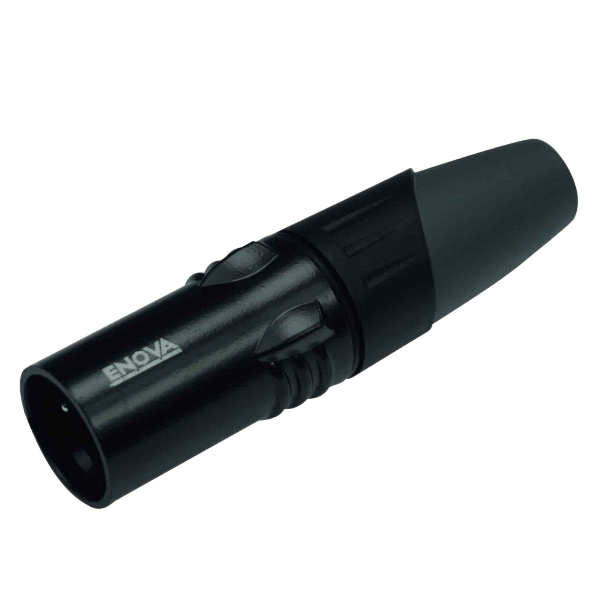 XL25MB – XLR Male Cable connector;5-pin; black metal