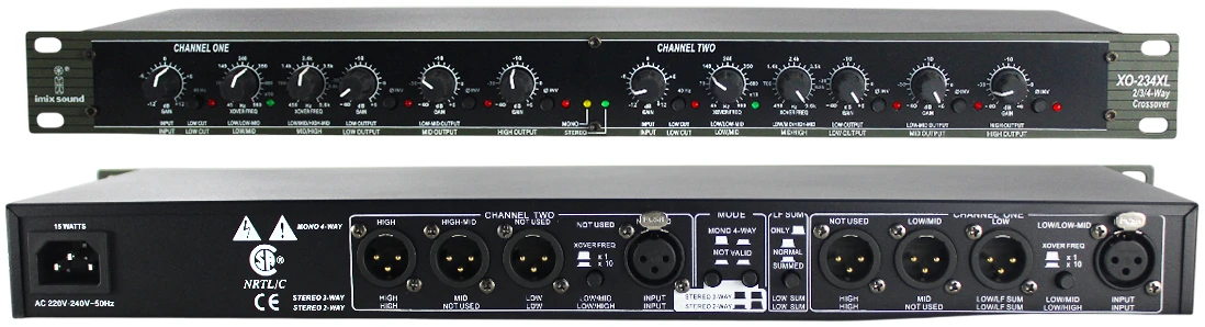 XO-234XL 4-WAY Professional Audio Crossover