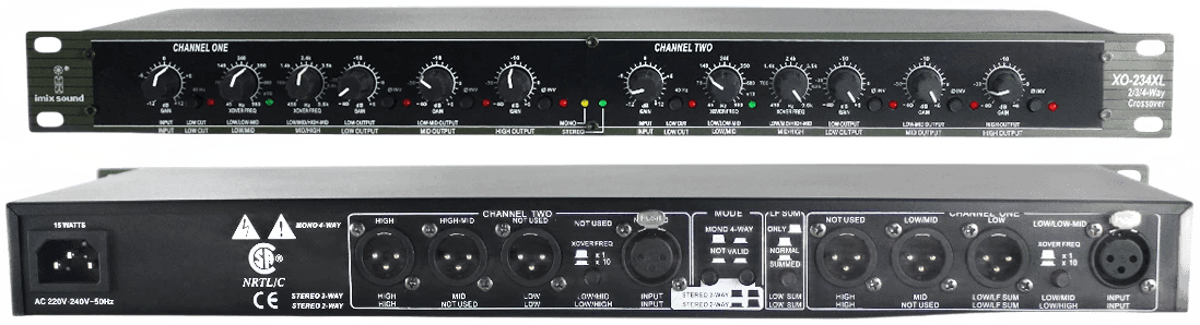 XO-234XL 4-WAY Professional Audio Crossover