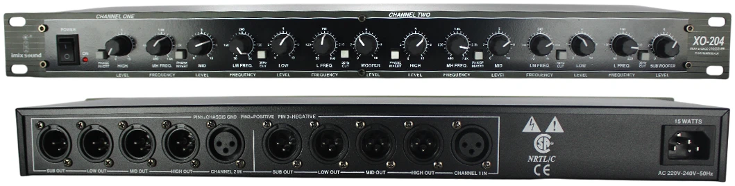 XO-204 3-WAY Professional Audio Crossover